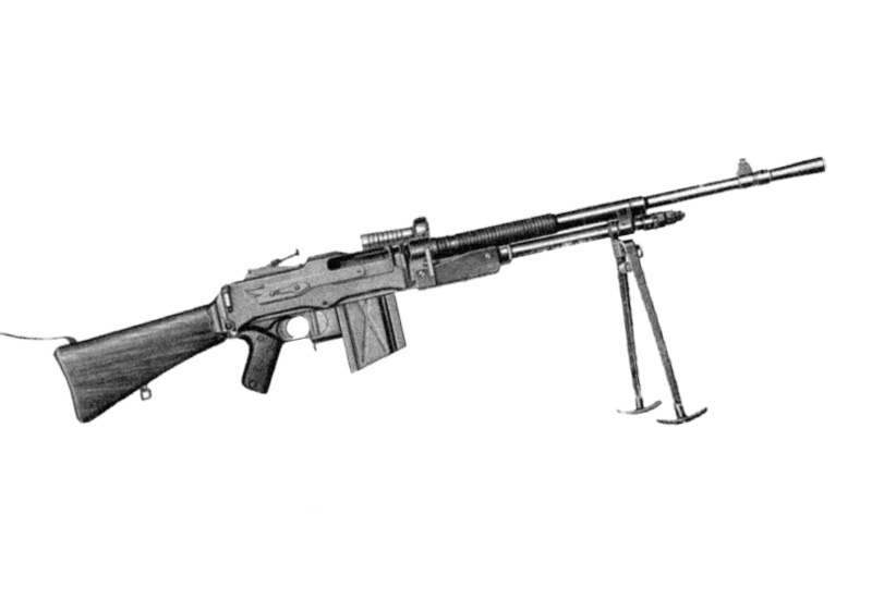 Fabrique Nationale FN Mle D (BAR) Light Machine Gun (LMG)