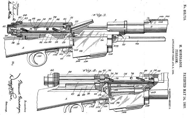 Image of the Mondragon Rifle (Fusil Mondragon)