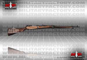 Right side view of the Arisaka Type 99 bolt-action rifle; color