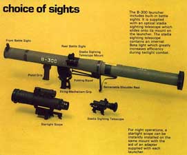 A brochure view of the Israeli B-300 shoulder-launched rocket launcher