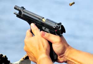 Thumbnail picture of the Italian Beretta M92 semi-automatic pistol