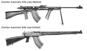 Views of the New Zealand and Australian Charlton Automatic Rifle.