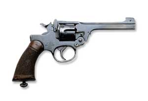 Right side view of the Enfield No. 2 Mk I* revolver of 1938