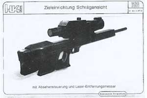 Rear right side view of the proposed Heckler & Koch HK WSG2000 anti-materiel rifle