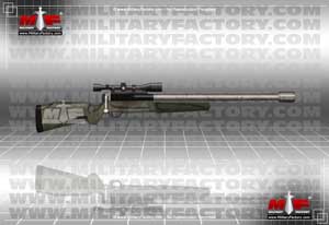 Right side profile illustration of the Finnish Helenius RK-97 APH anti-material rifle; Image copyright www.MilitaryFactory.com
