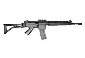 Right side view of the Imbel MD-2 assault rifle