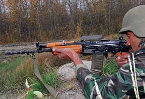 Picture of the OFB INSAS (INdian Small Arms System)