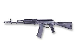 Left side view of the Kalashnikov AK-101; color