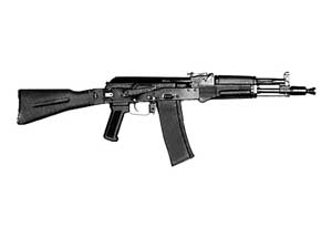 Right side view of the Kalashnikov AK-102 assault rifle