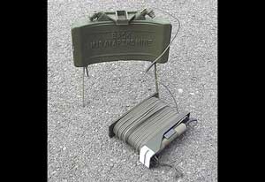View of the complete M18 Claymore anti-personnel mine kit