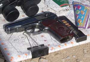 This Makarov PM 9mm pistol is among the items captured by coalition forces after a battle with Taliban insurgents