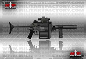 Thumbnail picture of the South African Milkor MGL Y2 40mm Multiple Grenade Launcher