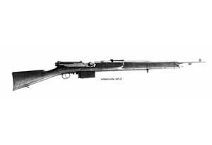 Right side view of the Mondragon Rifle