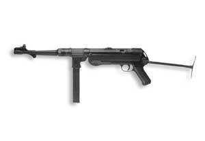 Left side view of the MP38 submachine gun
