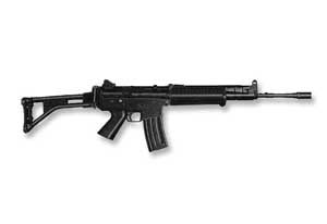 Right side profile view of the Pindad SS1 Assault Rifle