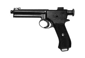 Left side view of the Roth-Steyr Model 1907 self-loading pistol