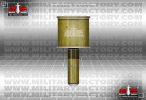 Artist profile view of the RPG-40 anti-tank stick grenade