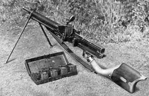 Rear left side view of the Type 11 Light Machine Gun