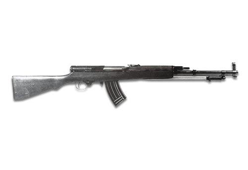 Right side view of the Chinese Type 63 / Type 68 self-loading rifle