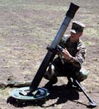 Picture of the M252, 81mm Mortar